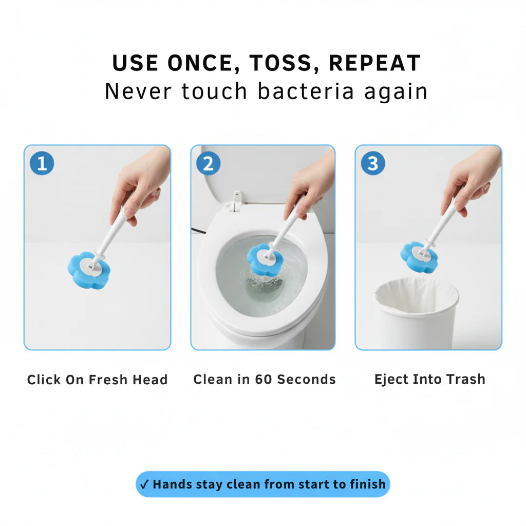 FloraClean Disposable Toilet Brush